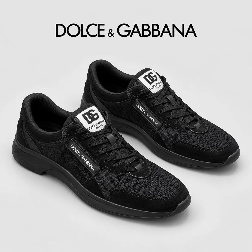 Dolce & Gabbana DG Premium Men's Mixed-Material Casual Sneakers