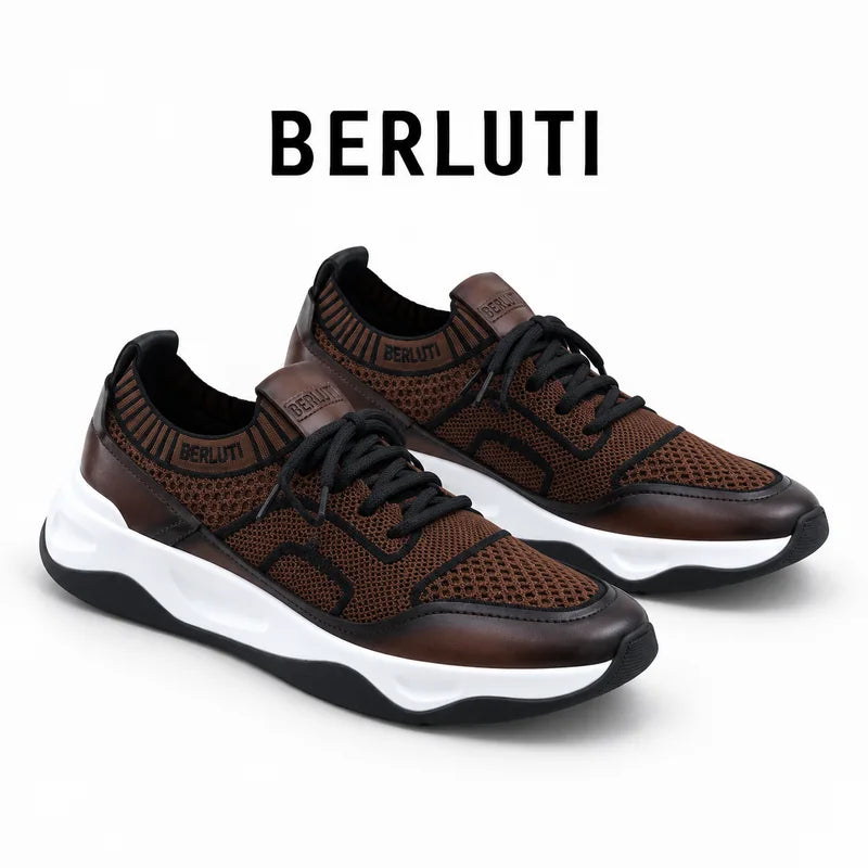 Berluti Men's Edge-Last Leather Casual Shoes