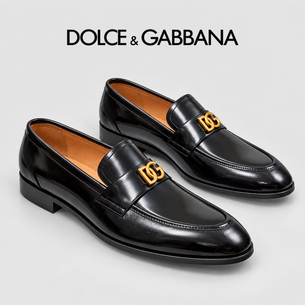 Dolce & Gabbana DG Men's Dress Shoes in Premium Calfskin