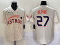 Men's Houston Astros Jose Altuve #27 Cream Player Jerseys