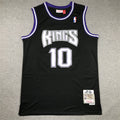 Men's Sacramento Kings Domantas Sabonis #10 Black Hardwood Classics Swingman Jerseys