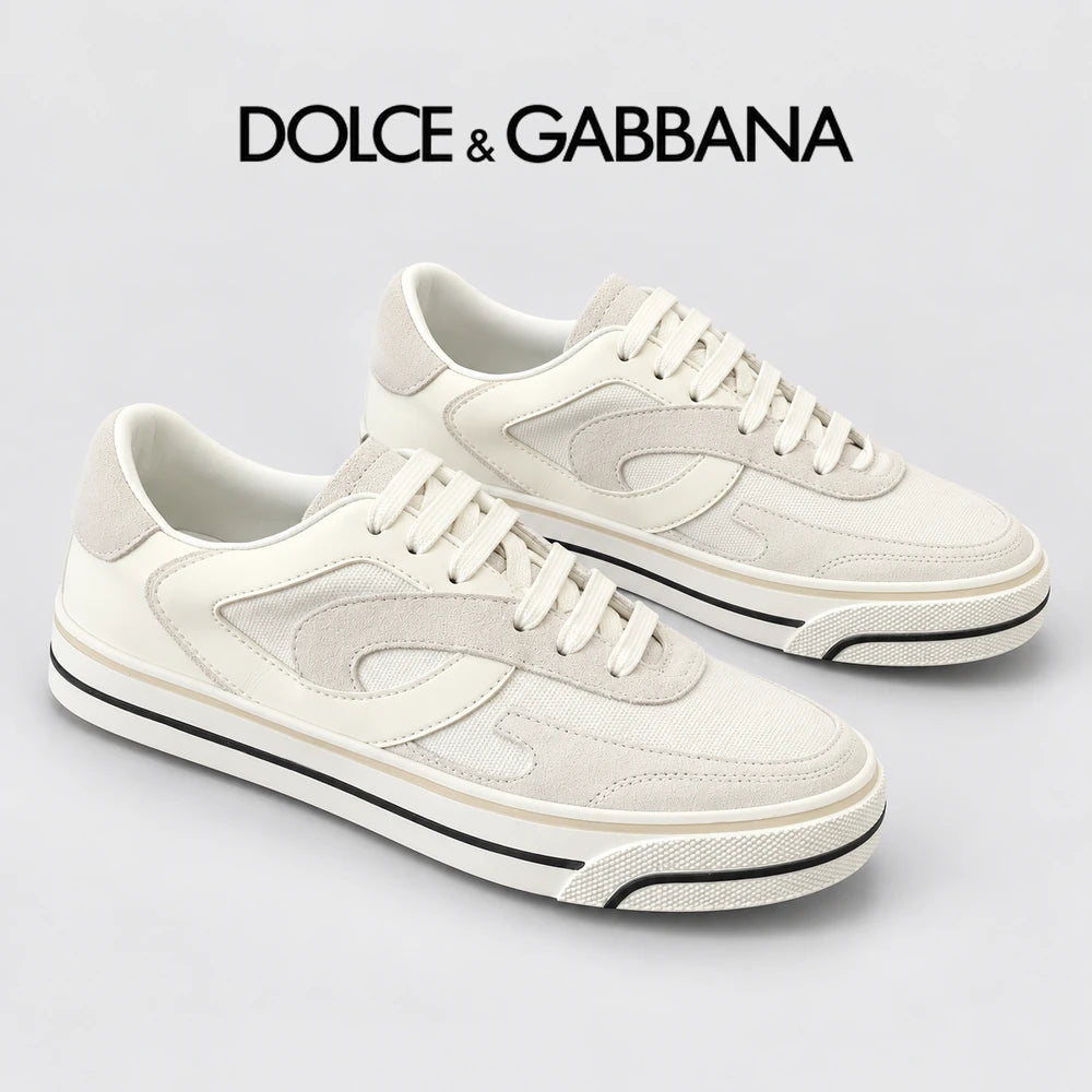 Dolce & Gabbana DG Heavy-Craft Calfskin Sneakers with 5D Accents