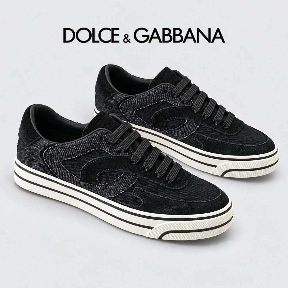 Dolce & Gabbana DG Heavy-Craft Calfskin Sneakers with 5D Accents