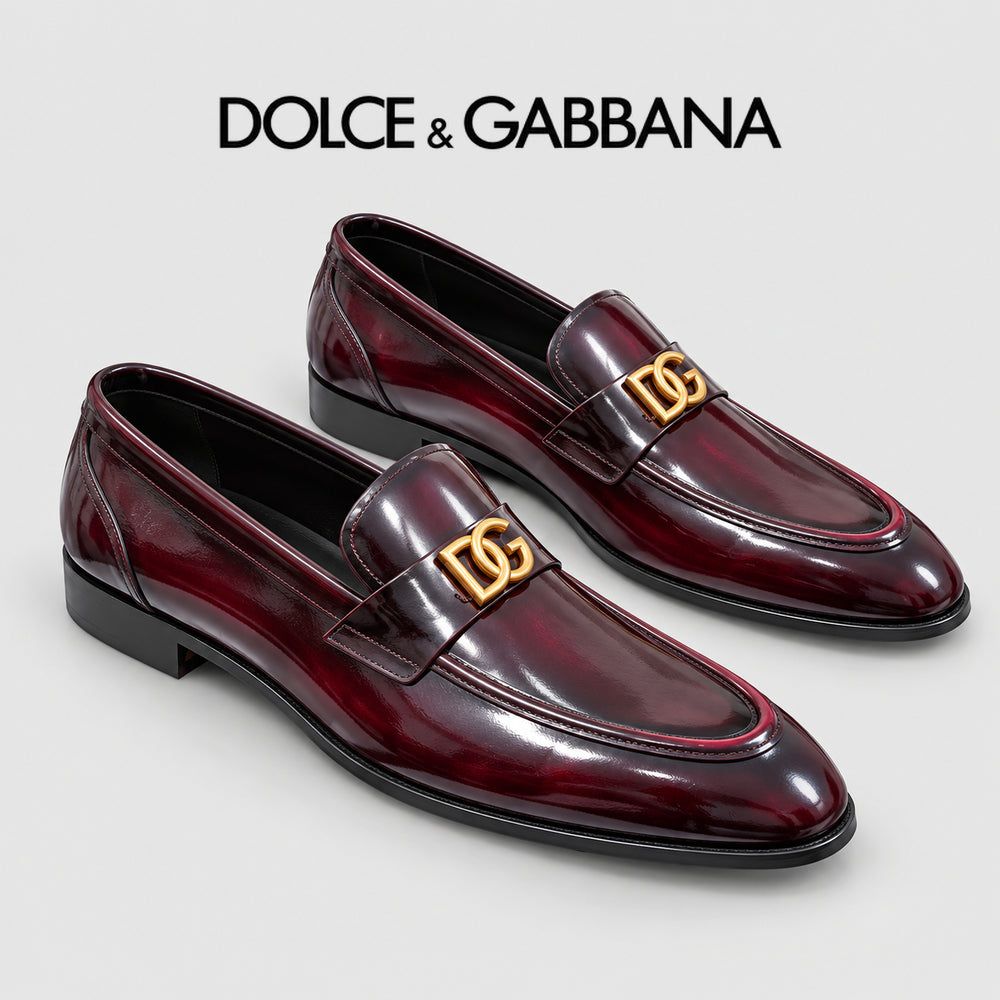 Dolce & Gabbana DG Men's Dress Shoes in Premium Calfskin
