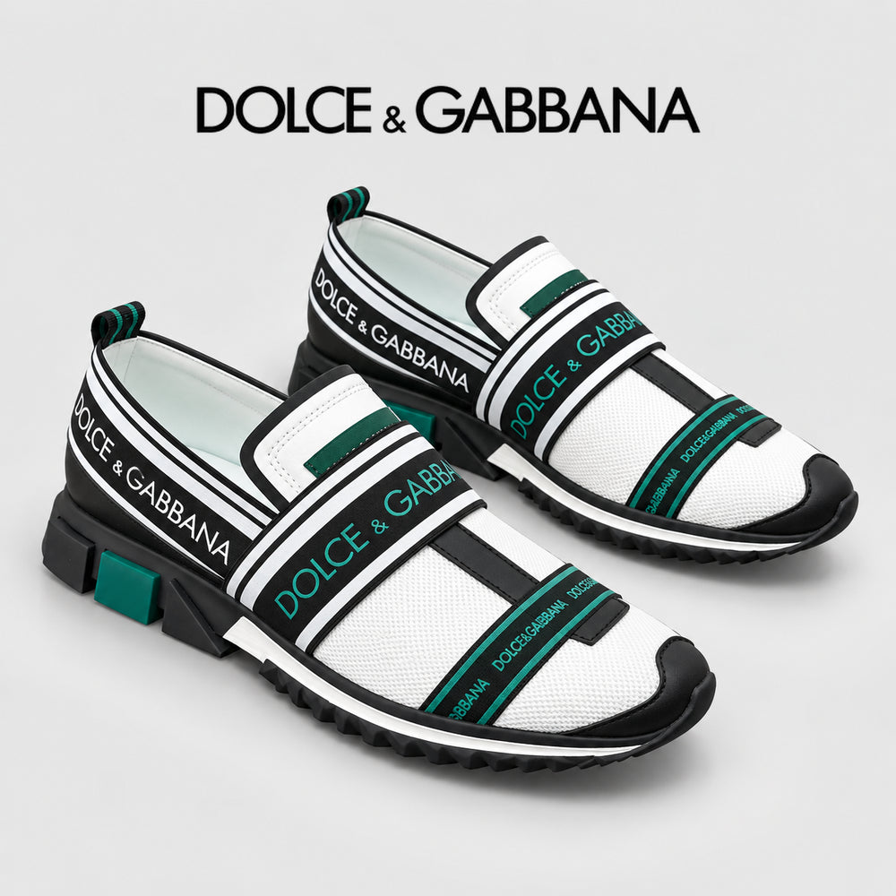 Dolce & Gabbana DG Silk Calfskin & Nubuck Casual Sneakers
