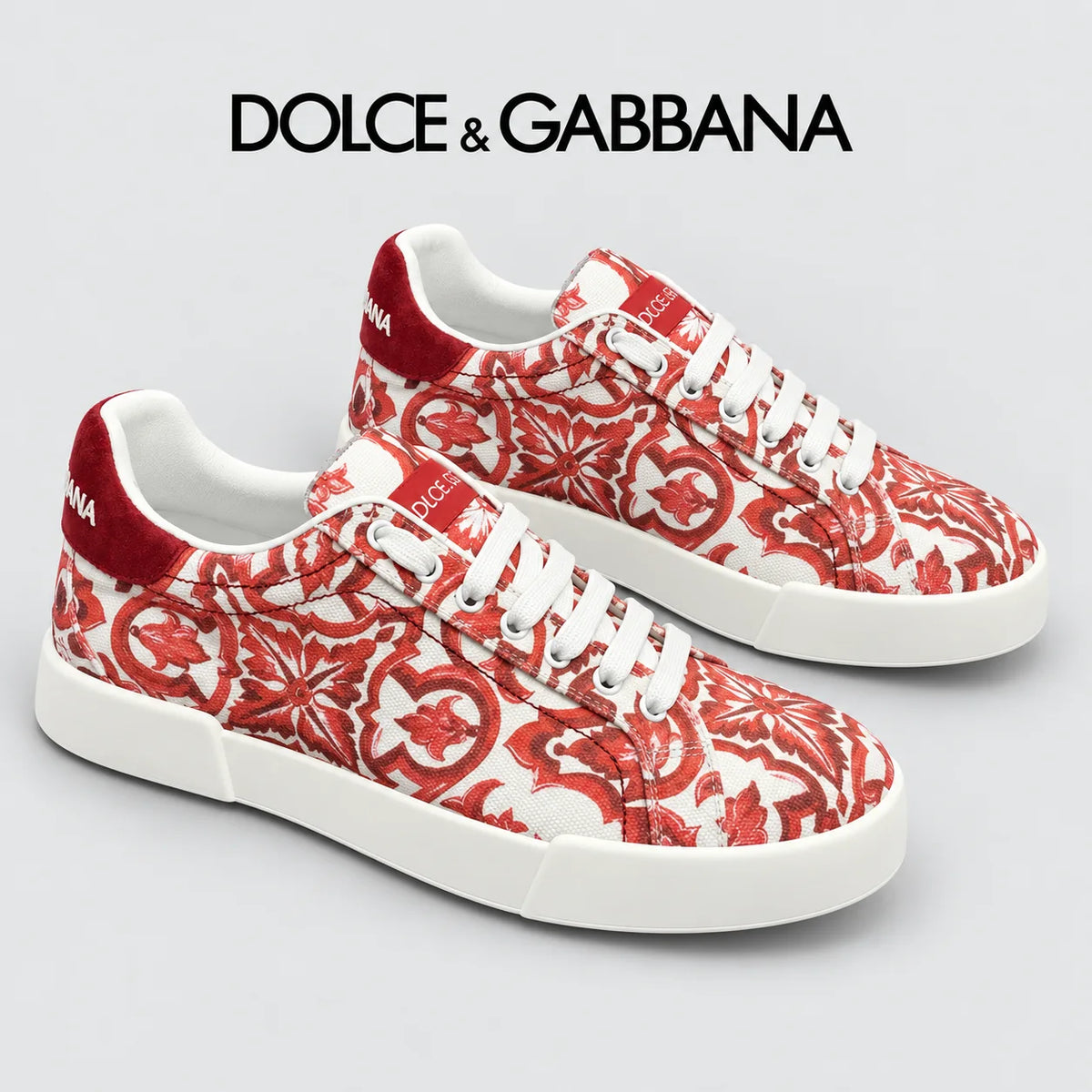 Dolce & Gabbana DG Heavy-Craft Calfskin Sneakers with 5D Accents
