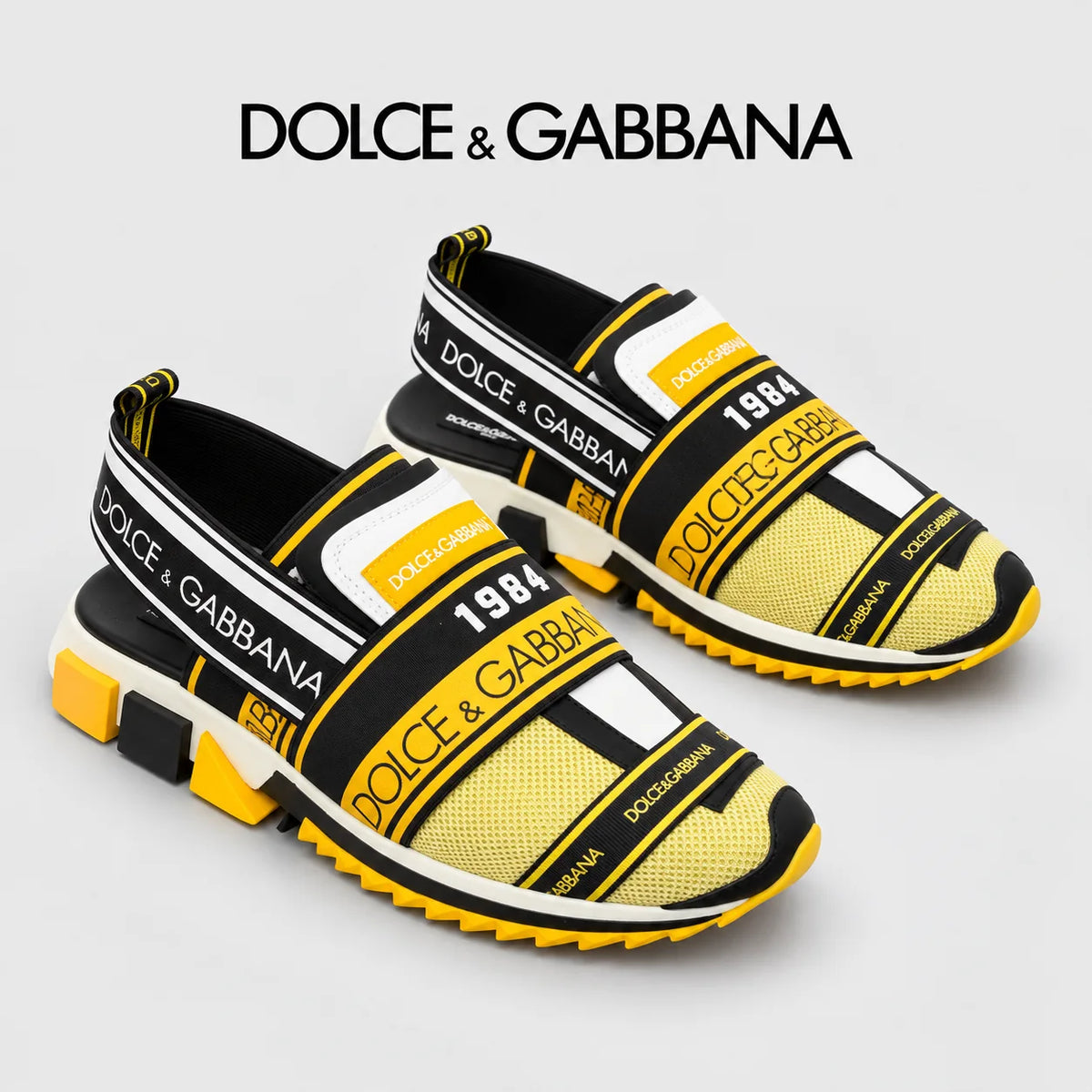 Dolce & Gabbana DG Men's PVC Slides with Molded TPU Sole