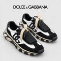 Dolce & Gabbana DG Men's Low-Top Logo Sneakers in Calfskin