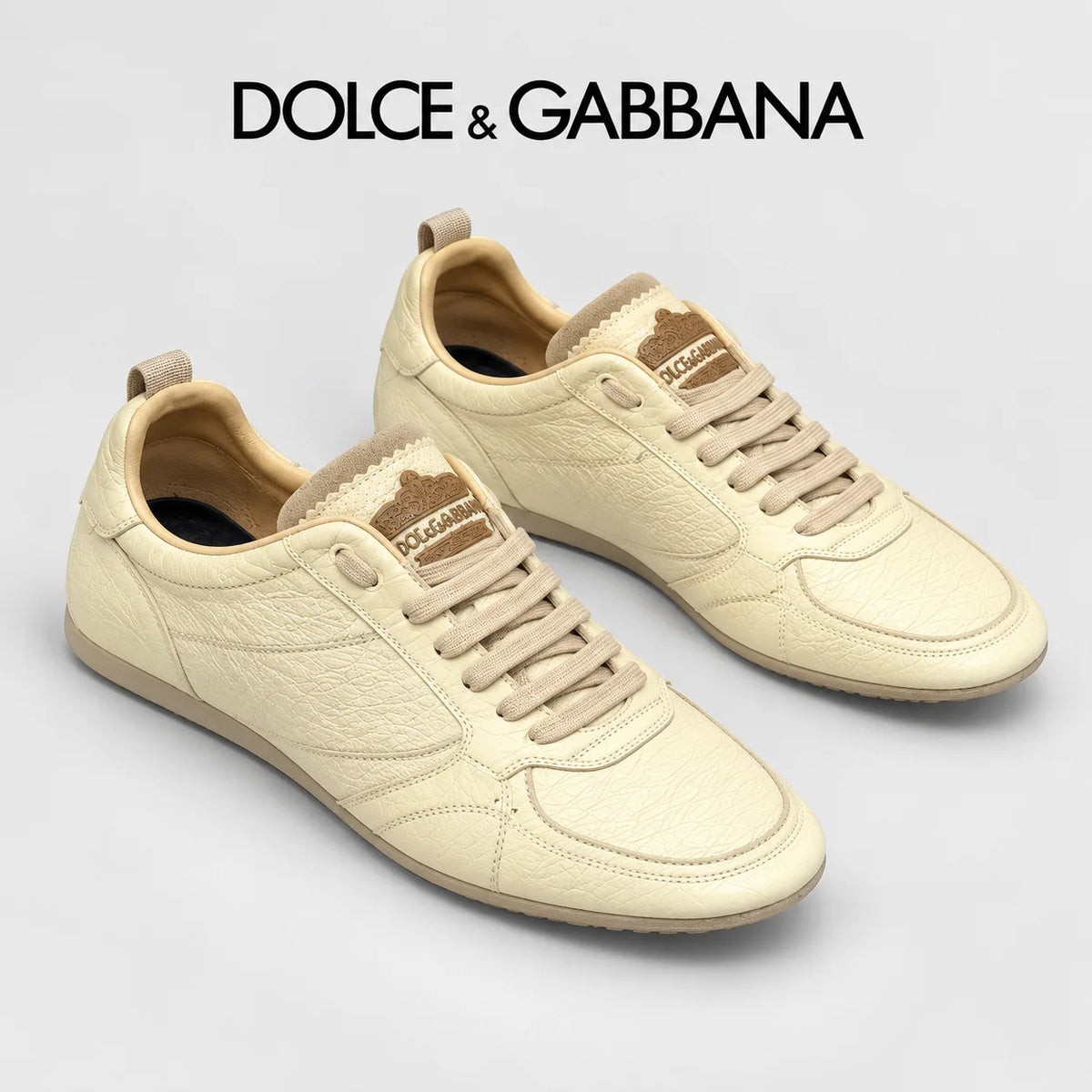 Dolce & Gabbana DG Silk Calfskin & Nubuck Casual Sneakers