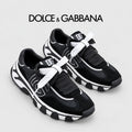 Dolce & Gabbana DG Men's Low-Top Logo Sneakers in Calfskin