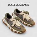 Dolce & Gabbana DG Men's Low-Top Logo Sneakers in Calfskin