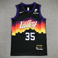 Men's Phoenix Suns Kevin Durant #35 Black Swingman Jerseys - City Edition