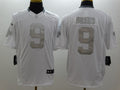Men's New Orleans Saints Drew Brees #9 White Authentic Game Jerseys
