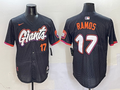 Men's San Francisco Giants Heliot Ramos #17 Black 2025 City Connect Limited Player Jerseys
