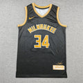 Men's Milwaukee Bucks Giannis Antetokounmpo #34 Black Select Series Swingman Jerseys