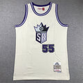 Men's Sacramento Kings Jason Williams #55 Cream Hardwood Classics Swingman Jerseys