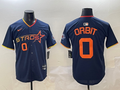 Men's Houston Astros Orbit #0 Navy 2025 City Connect Limited Player Jerseys