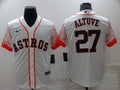 Men's Houston Astros Jose Altuve #27 White Alternate Game Jerseys
