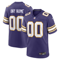 Custom1 Minnesota Vikings Purple Classic Game Jerseys