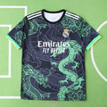 Real Madrid CF Dragon Fan Version Jersey 2024/25 – Black & Green Football Shirt