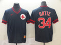 Men's Boston Red Sox David Ortiz #34 Navy Replica Player Jerseys