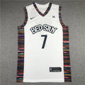 Men's Brooklyn Nets Kevin Durant #7 White Swingman Jerseys - City Edition