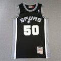 Men's San Antonio Spurs David Robinson Black Big & Tall Hardwood Classics Jerseys