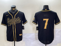Men's New Orleans Saints Taysom Hill #7 Black Team Player Jerseys