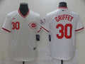 Men's Cincinnati Reds Ken Griffey Jr. #30 White Fashion Stitched Jerseys