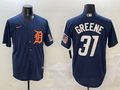 Men's Detroit Tigers Riley Greene #31 Navy Limited Player Jerseys
