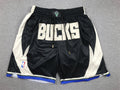 Men's Milwaukee Bucks Black Statement Edition Pocket Shorts1