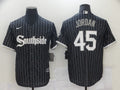 Men's Chicago White Sox Michael Jordan #45 Black Stitched Jerseys