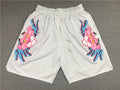 Men's Miami Heat Pink Panther White Basketball Shorts1