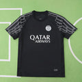 PSG 2024/25 Fourth Jersey – All Black Wing Outline Kvaratskhelia Dembélé Fan Version