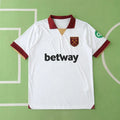 West Ham United Third Fan Version 2024/25 – White Premier League Football Jersey | Gold Hammers Crest & Benrahma Edition