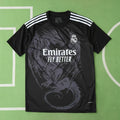 Real Madrid 2024/25 Black Shadow Dragon Concept Jersey – Stealth Adidas Fan Version