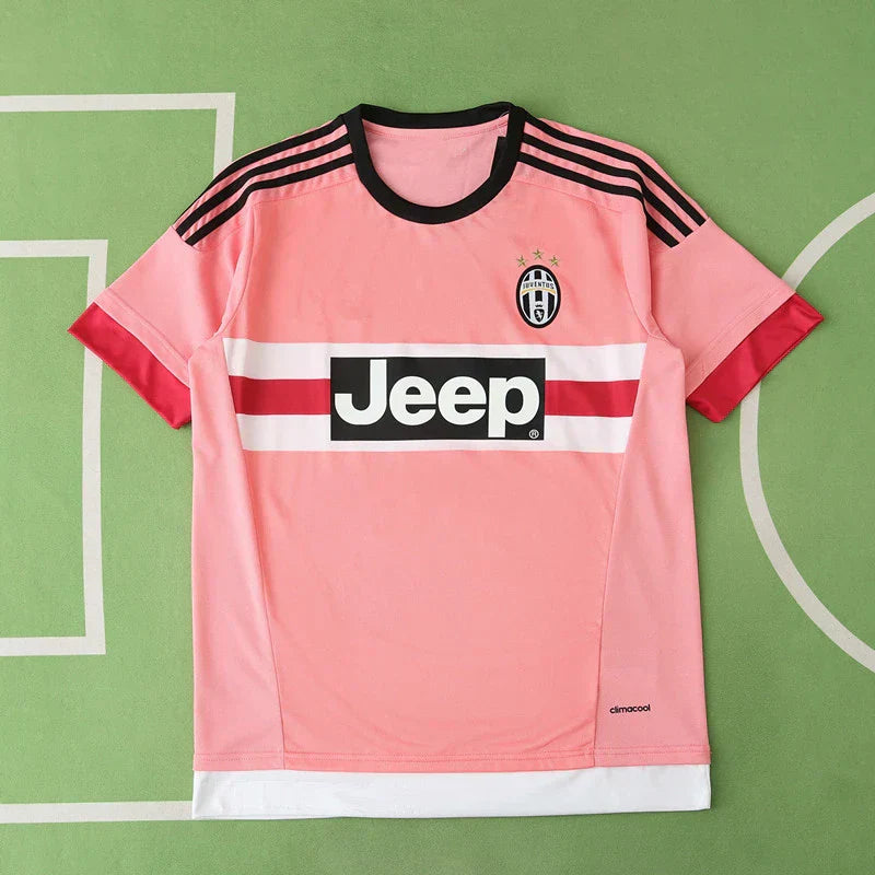 Juventus F.C. Away Retro Fan Jersey 2015/16 — Pink Jeep Edition