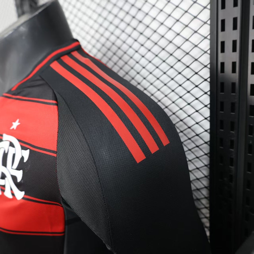 2025-26 Flamengo Home Long Sleeve Player Version Jersey - Men's