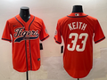 Men's Detroit Tigers Colt Keith #33 Orange Replica Player Jerseys
