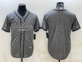 Men's Las Vegas Raiders Gray Game Blank Jerseys