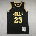 Michael Jordan #23 Chicago Bulls Mitchell & Ness Black Gold 1997-98 NBA Finals Hardwood Classics Swingman Jersey