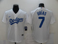 Men's Los Angeles Dodgers Julio Urias #7 White Replica Baseball Jerseys