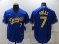 Men's Los Angeles Dodgers Julio Urias #7 Blue Player Jerseys