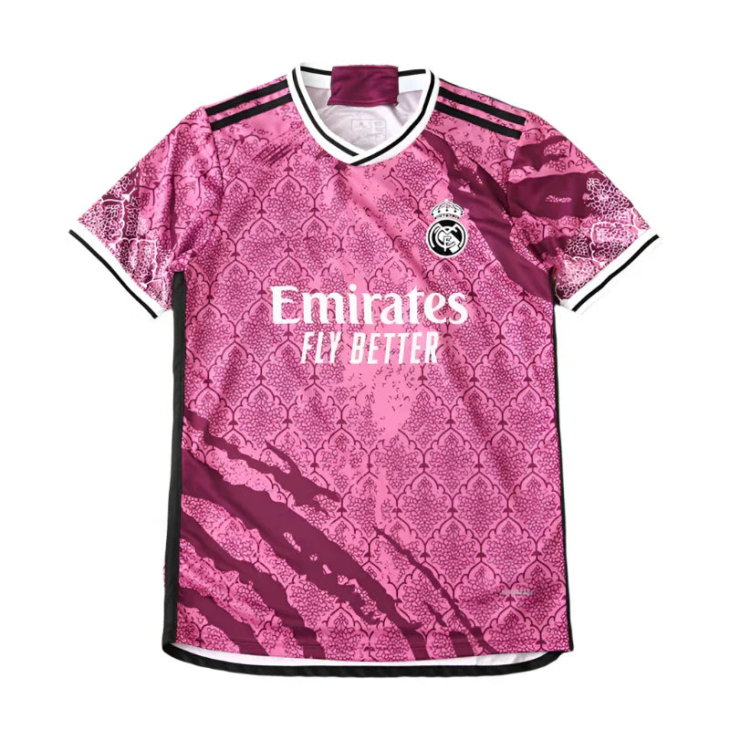 Real Madrid 2024/25 Pink Floral Pattern Concept Jersey – Islamic Art Adidas Fan Version