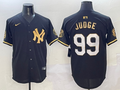 Men's New York Yankees Aaron Judge #99 Black Player Game Jerseys