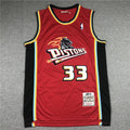 Men's Detroit Pistons Grant Hill 1998-99 Red Hardwood Classics Swingman Jerseys