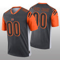 Custom1 Cincinnati Bengals Silver Inverted Legend Jerseys Stitched American Football Jerseys