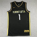 Anthony Edwards #1 Minnesota Timberwolves Black Golden Edition Swingman Jersey – Nike Earned