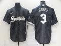Men's Chicago White Sox Harold Baines #3 Black Replica Baseball Jerseys