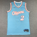 Men's LA Clippers Kawhi Leonard Blue 2021/22 Swingman Jerseys - City Edition